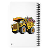 Floral Haul Truck Spiral notebook