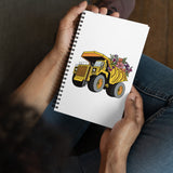 Floral Haul Truck Spiral notebook