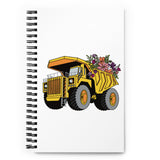 Floral Haul Truck Spiral notebook