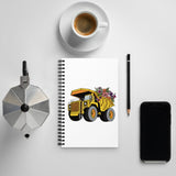 Floral Haul Truck Spiral notebook
