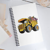 Floral Haul Truck Spiral notebook