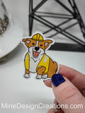 Construction Corgi Sticker
