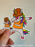 Safety Unicorn Static Window Cling