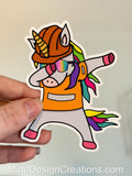Safety Unicorn Static Window Cling