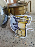 Carbide Lamp Sticker