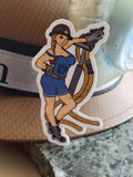 Roxy Mining Pin Up Sticker