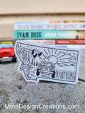 Montana Jeep Monoline Sticker