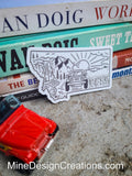 Montana Jeep Monoline Sticker