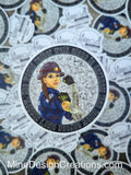 Women in Mining Sticker - "Roxy the Riveter"