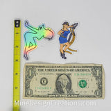 Roxy Mining Pin Up Sticker