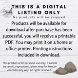 Geology / Rock Themed Weekly To-Do Planner - Digital Download