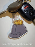 Hard Hat with Crown Keychain