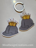 Hard Hat with Crown Keychain