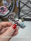 Geologist Doodle Clear Backing Sticker