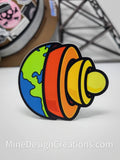 Earth / World Layers Sticker