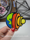 Earth / World Layers Sticker