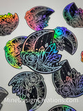 Holographic Crystal Moon Sticker