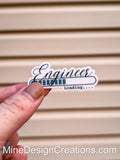 Engineer Loading Clear Backing Sticker
