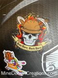Want More Work More - Skull with Clear Backing