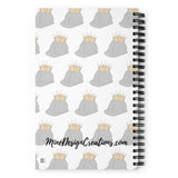 Hard Hat with Crown Spiral notebook