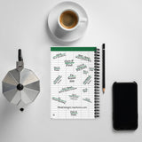 I'm silently judging your spreadsheet Spiral dotted notebook