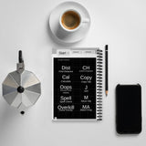 AutoCAD Shortcuts Spiral dotted notebook