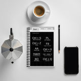 AutoCAD Shortcuts Spiral dotted notebook