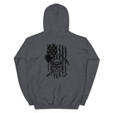 Mining Skull with Distressed Flag Unisex Heavy Blend Hoodie