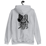 Mining Skull with Distressed Flag Unisex Heavy Blend Hoodie