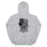 Mining Skull with Distressed Flag Unisex Heavy Blend Hoodie