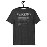 Geologist Definition (on back) Short-Sleeve Unisex T-Shirt