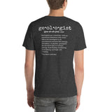 Geologist Definition (on back) Short-Sleeve Unisex T-Shirt