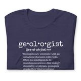 Geologist Definition (on front) Short-Sleeve Unisex T-Shirt