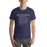 Geologist Definition (on front) Short-Sleeve Unisex T-Shirt