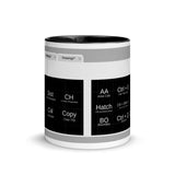 AutoCAD Shortcuts Mug with Color Inside
