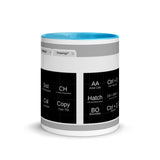 AutoCAD Shortcuts Mug with Color Inside