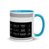 AutoCAD Shortcuts Mug with Color Inside
