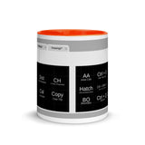 AutoCAD Shortcuts Mug with Color Inside