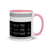 AutoCAD Shortcuts Mug with Color Inside