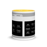 AutoCAD Shortcuts Mug with Color Inside