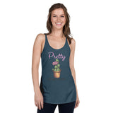 Pretty but will Stab You Women's Racerback Tank