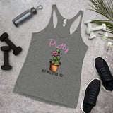 Pretty but will Stab You Women's Racerback Tank