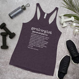 Geologist Definition Women's Racerback Tank