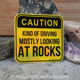 Kind of Driving, Mostly Looking at Rocks - Holographic Sticker