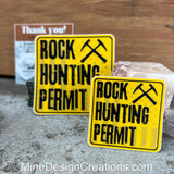 Rockhound Permit Sticker - Two Size Options