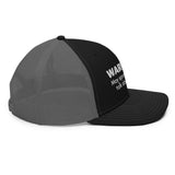 Warning: May Spontaneously Talk About Rocks Trucker Cap