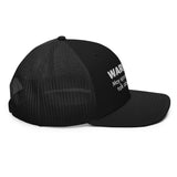 Warning: May Spontaneously Talk About Rocks Trucker Cap