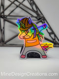 Holographic Safety Unicorn Sticker