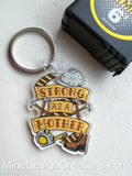 Strong as a Mother Keychain