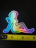 Mining Mudflap Girl Holographic